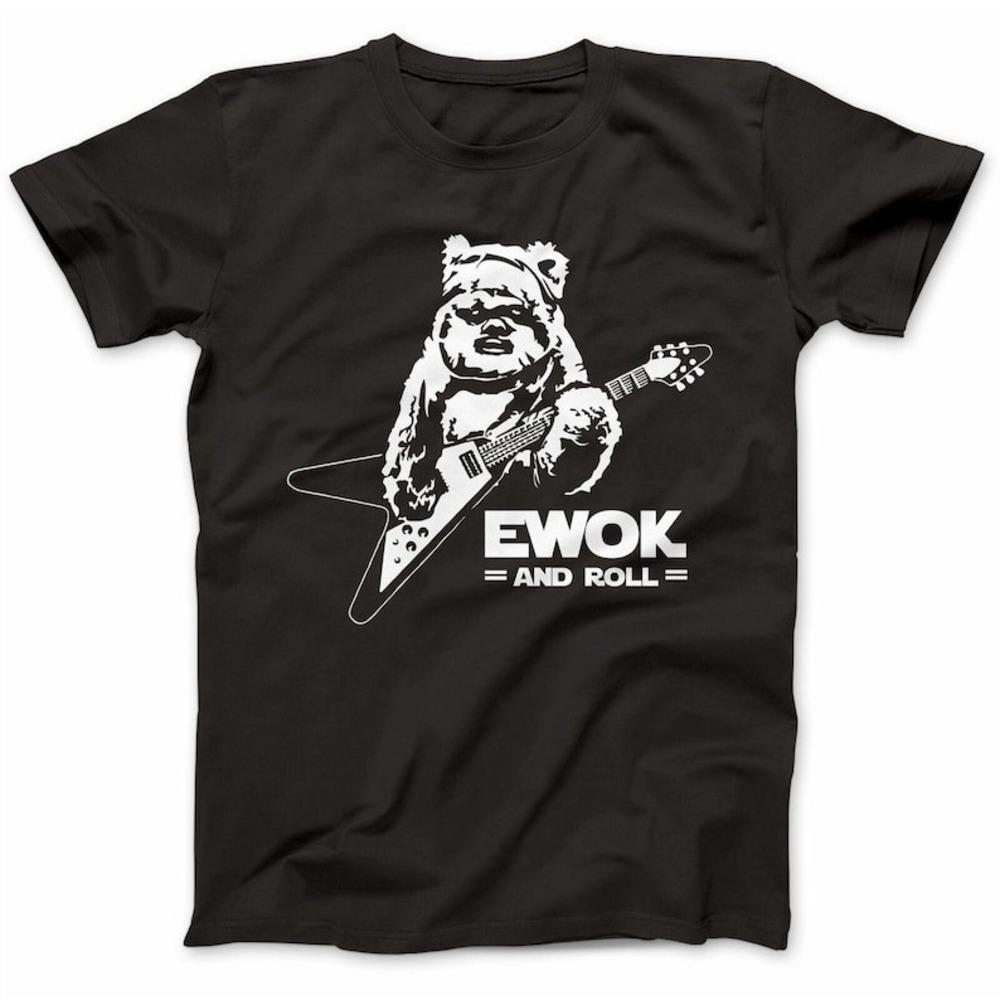 Ewok And Roll Guitar Funny Graphics T-Shirt